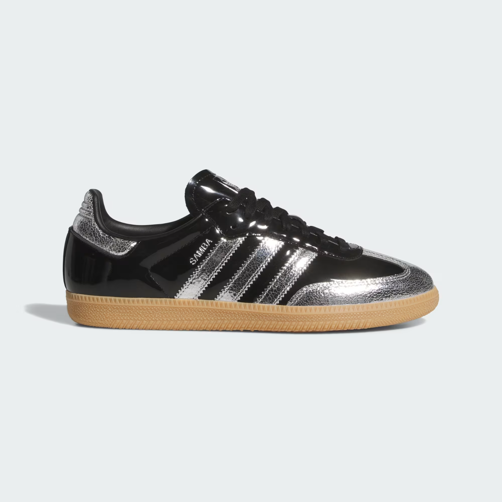 KI0172 adidas Samba OG Core Black Silver Metallic (Men's)