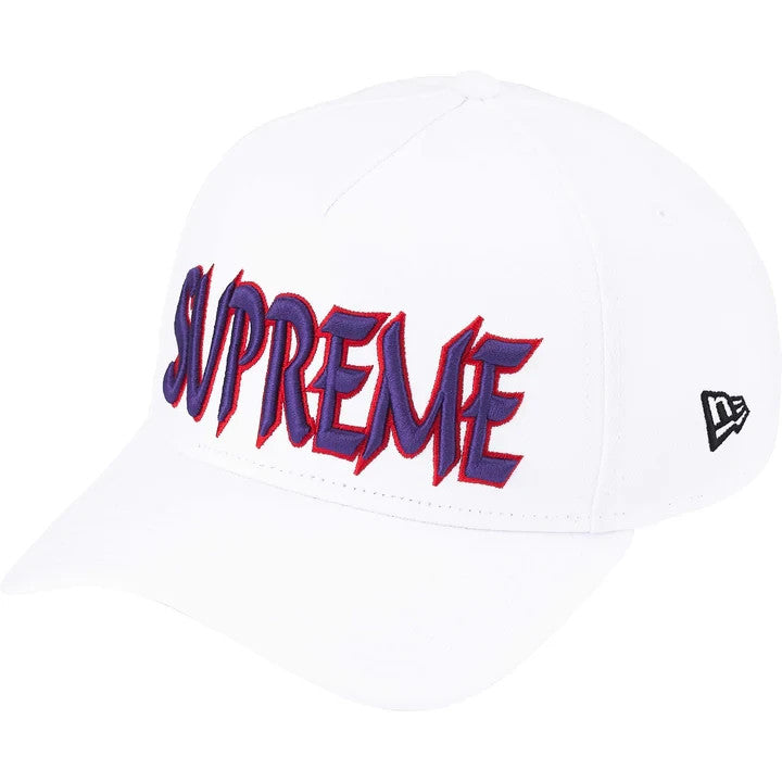 Supreme Sharp Spellout Adjustable New Era White