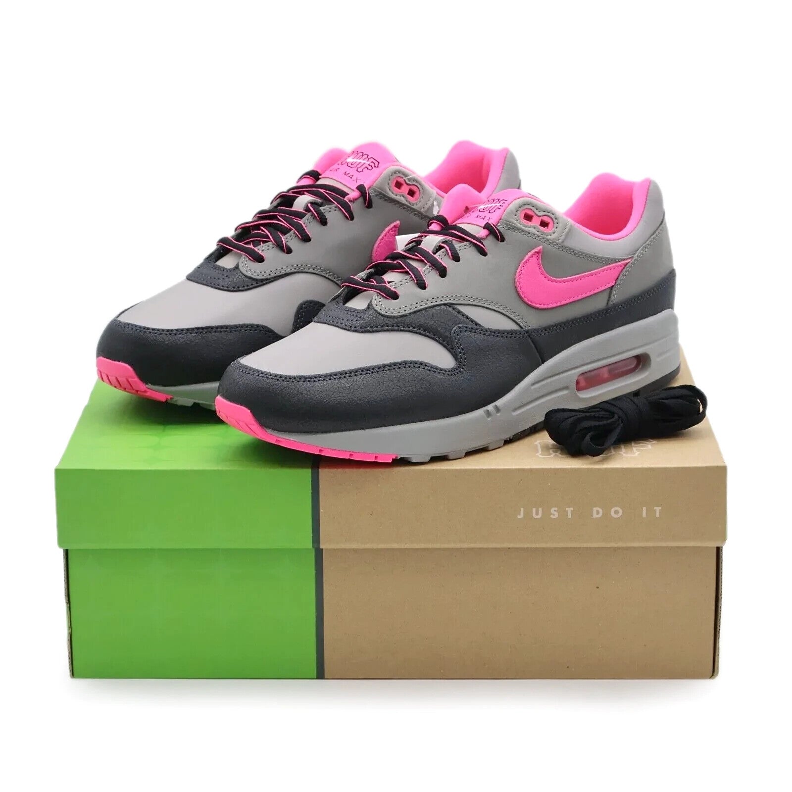 HF3713-003 HUF Nike Air Max 1 Anthracite Pink Pow (Men's)