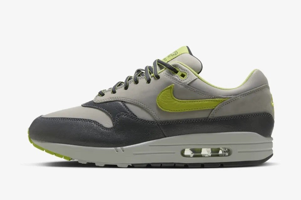 HF3713-002 HUF Nike Air Max 1 Anthracite and Medium Grey (Men's)