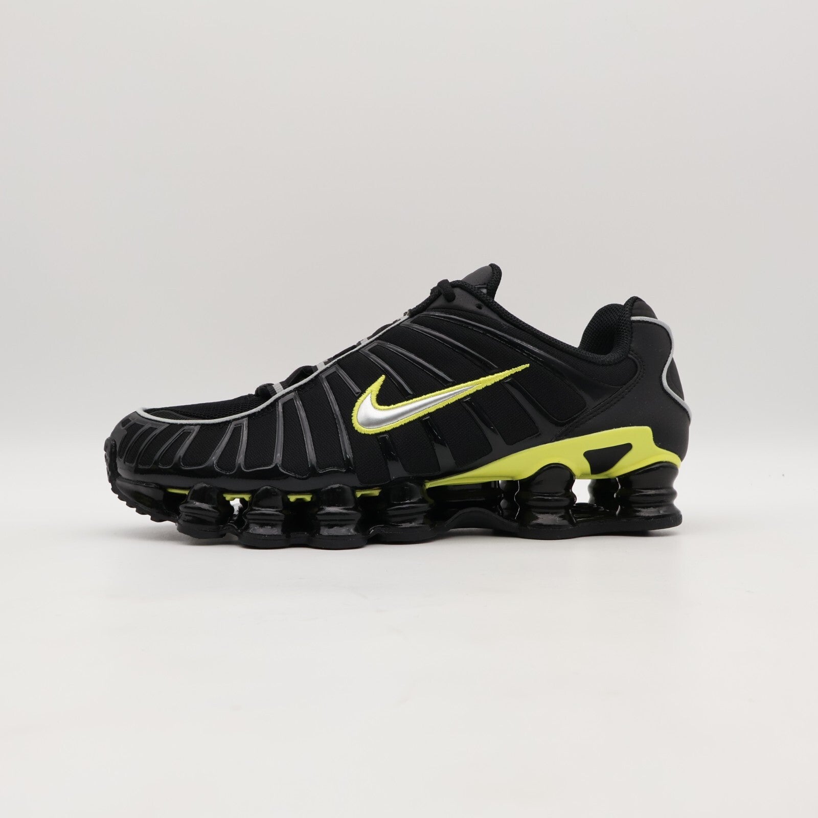 CN0151-002 Nike Shox TL Black Dynamic Yellow Metallic Silver (Men's)