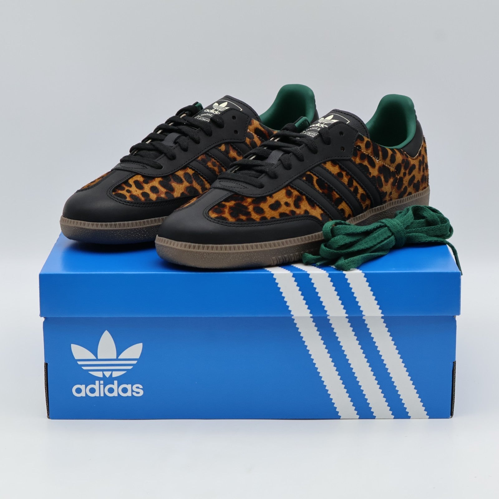 JI2735 adidas Originals Women's Samba OG Leopard Collegiate Green (Women's)