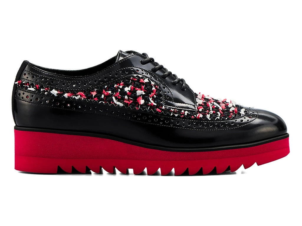 1182A679-002 Onitsuka Tiger Tiger Brogue Black Classic Red (Women's)