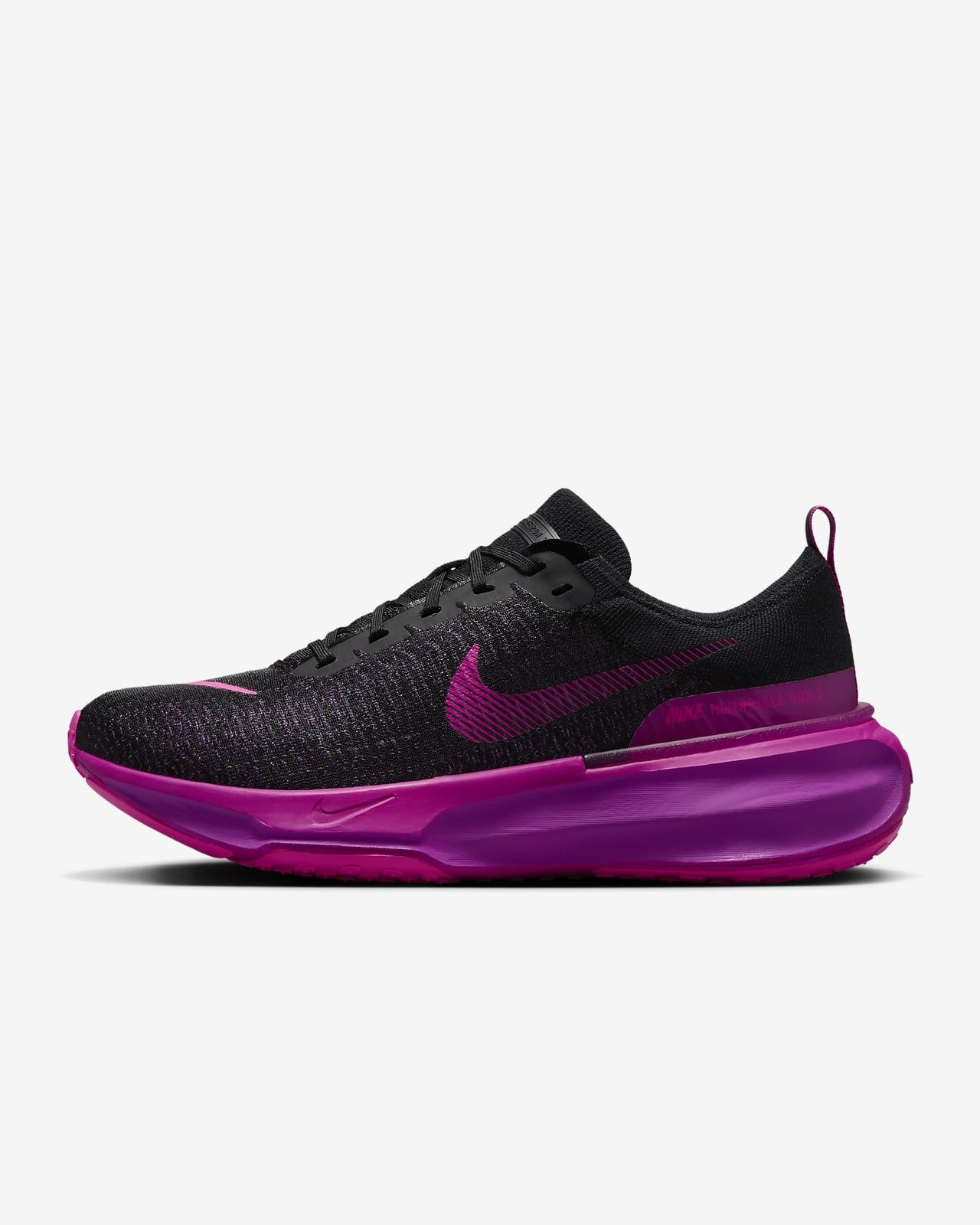 DR2615-006 Nike Invincible 3 Black Vivid Grape Hyper Violet Laser Fuchsia (Men's