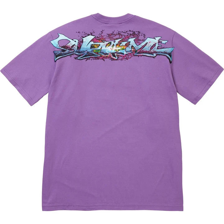 Supreme Tag Tee Purple