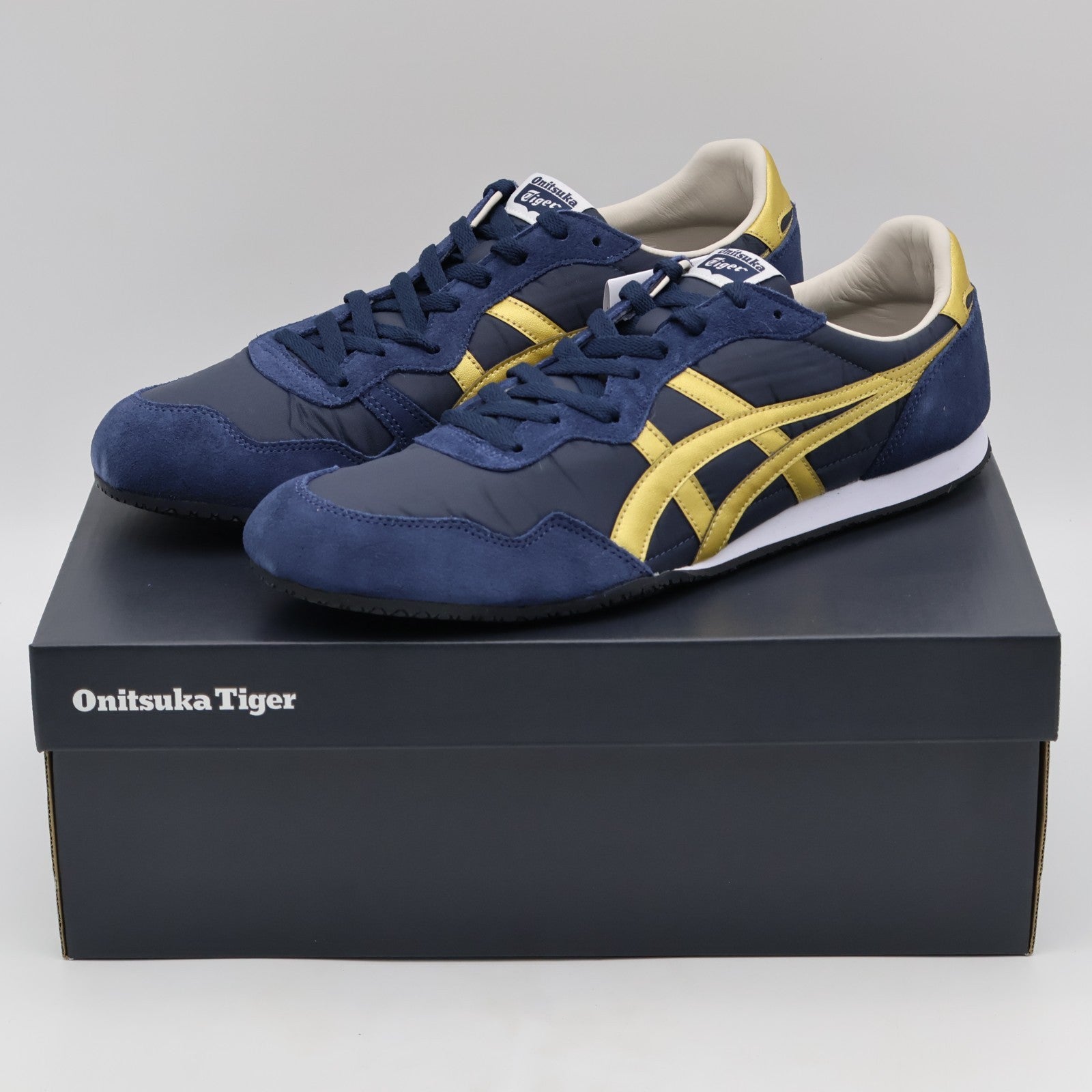 1183B400-400 Onitsuka Tiger Serrano Midnight Pure Gold (Men's)
