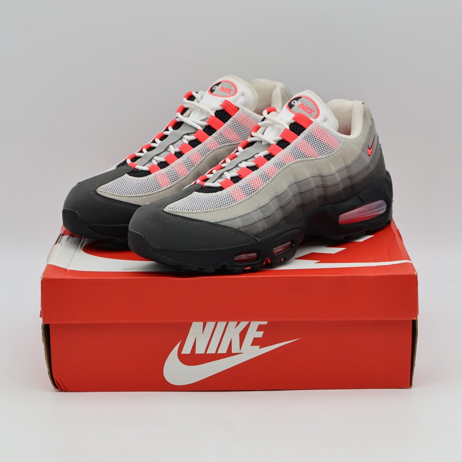 IM7410-001 Nike Air Max 95 OG Big Bubble Medium Ash/Solar Red ( Men's )
