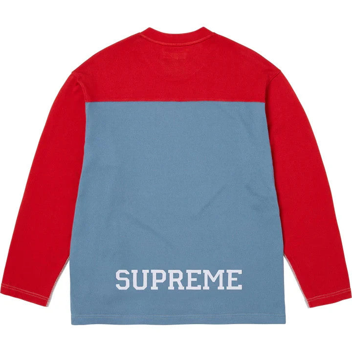 Supreme Split L/S Football Top Heather Grey