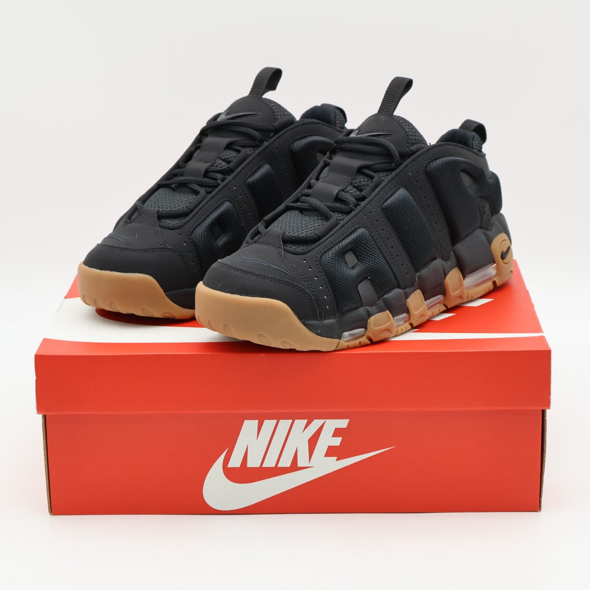 FZ3055-003 Nike Air More Uptempo Low Black Gum Medium Brown Black (Men's)