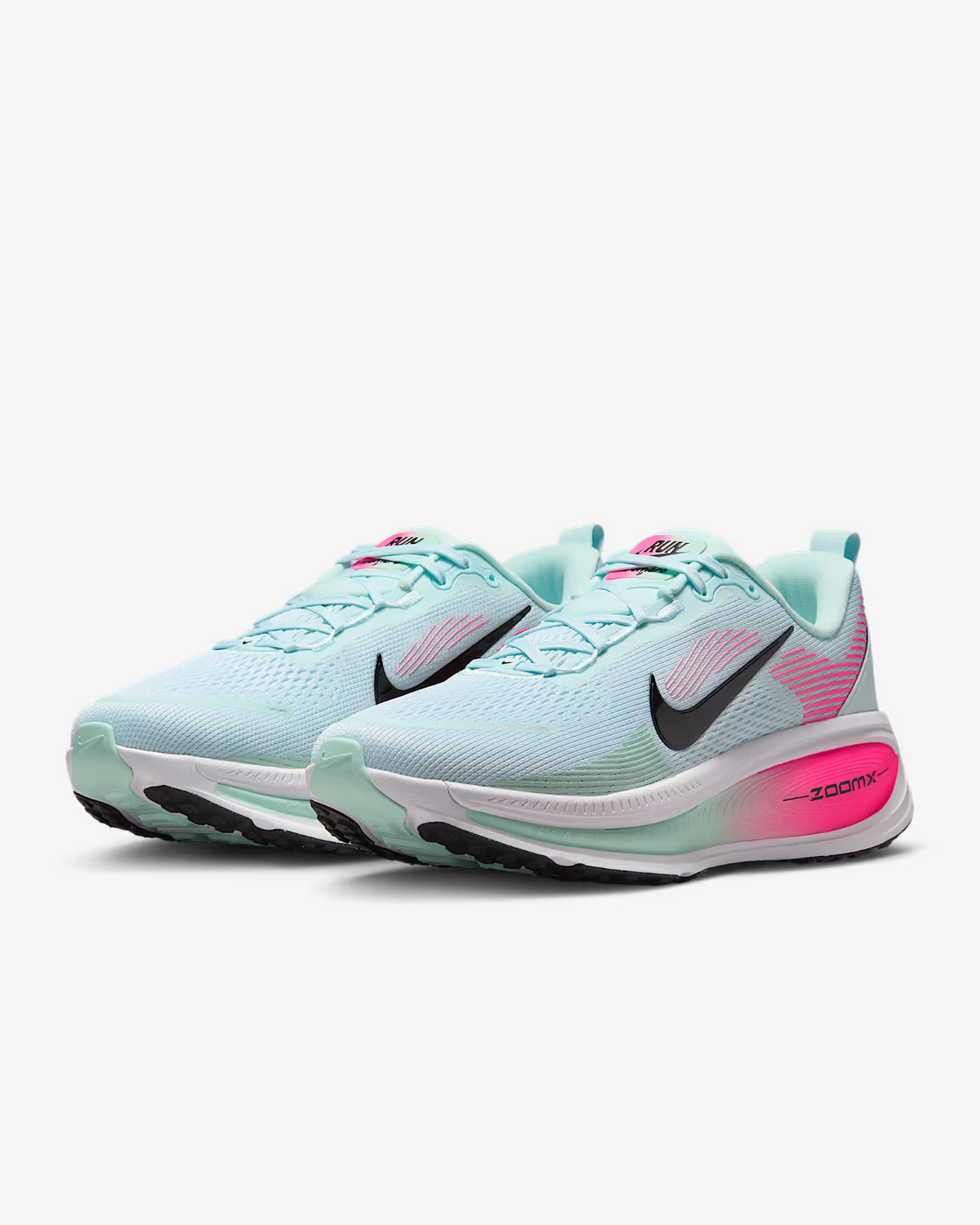 HM6803-403 Nike Vomero 18 Glacier Blue White Hyper Pink Black (Men's)
