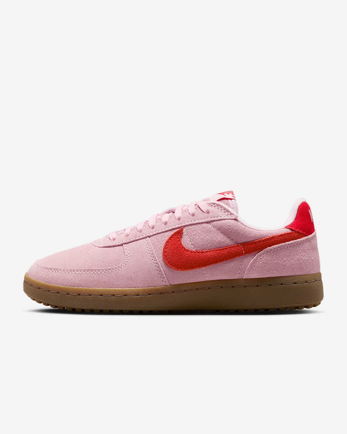 IF1743-602 Nike Field General Suede Shoes Pink Foam Gum Dark Brown (Women's)