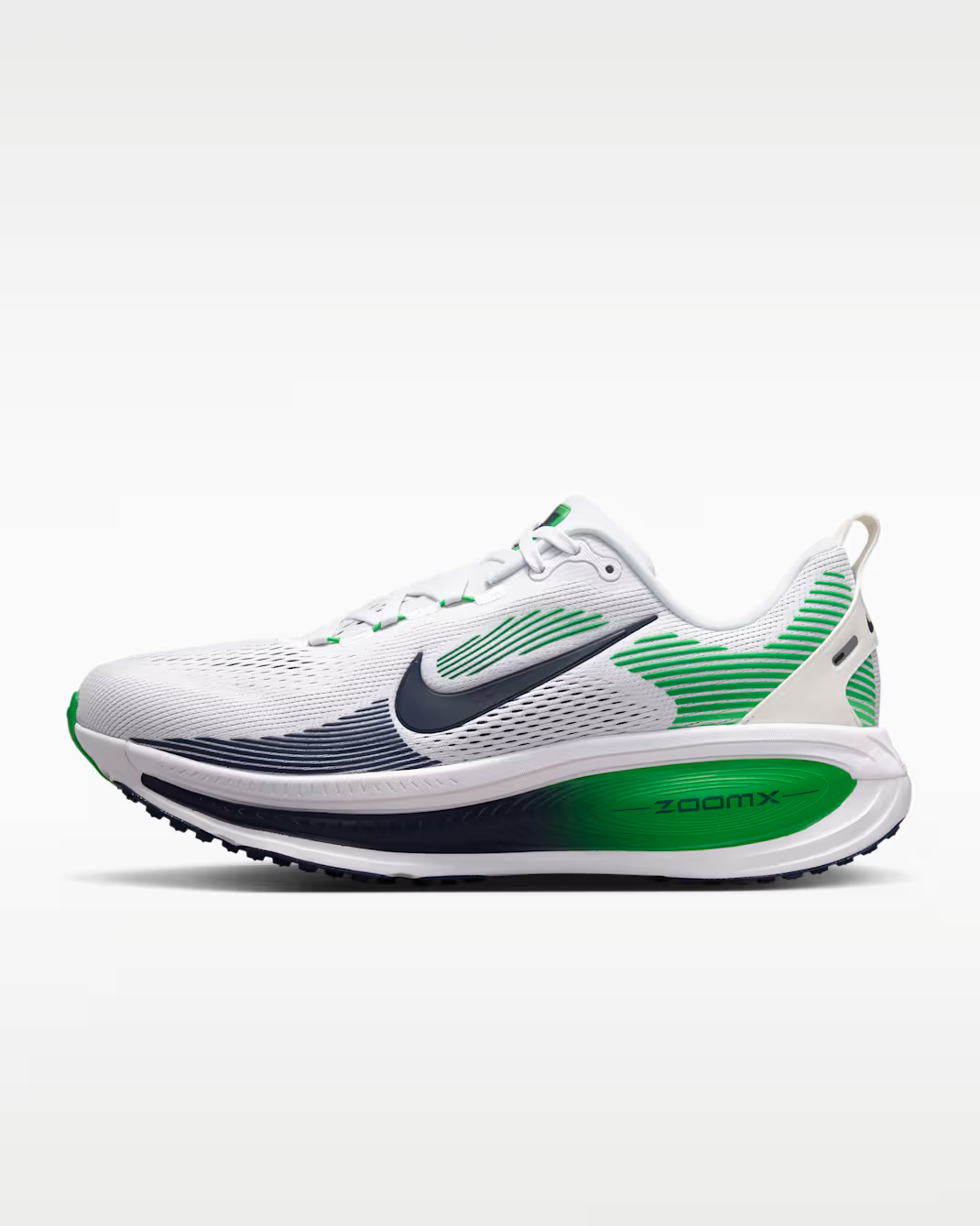 HM6803-115 Nike Vomero 18 "White/Green Spark" (Men's)