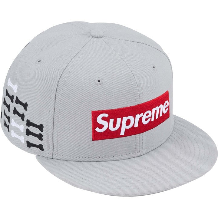 702646 Supreme Bones Box Logo New Era Grey