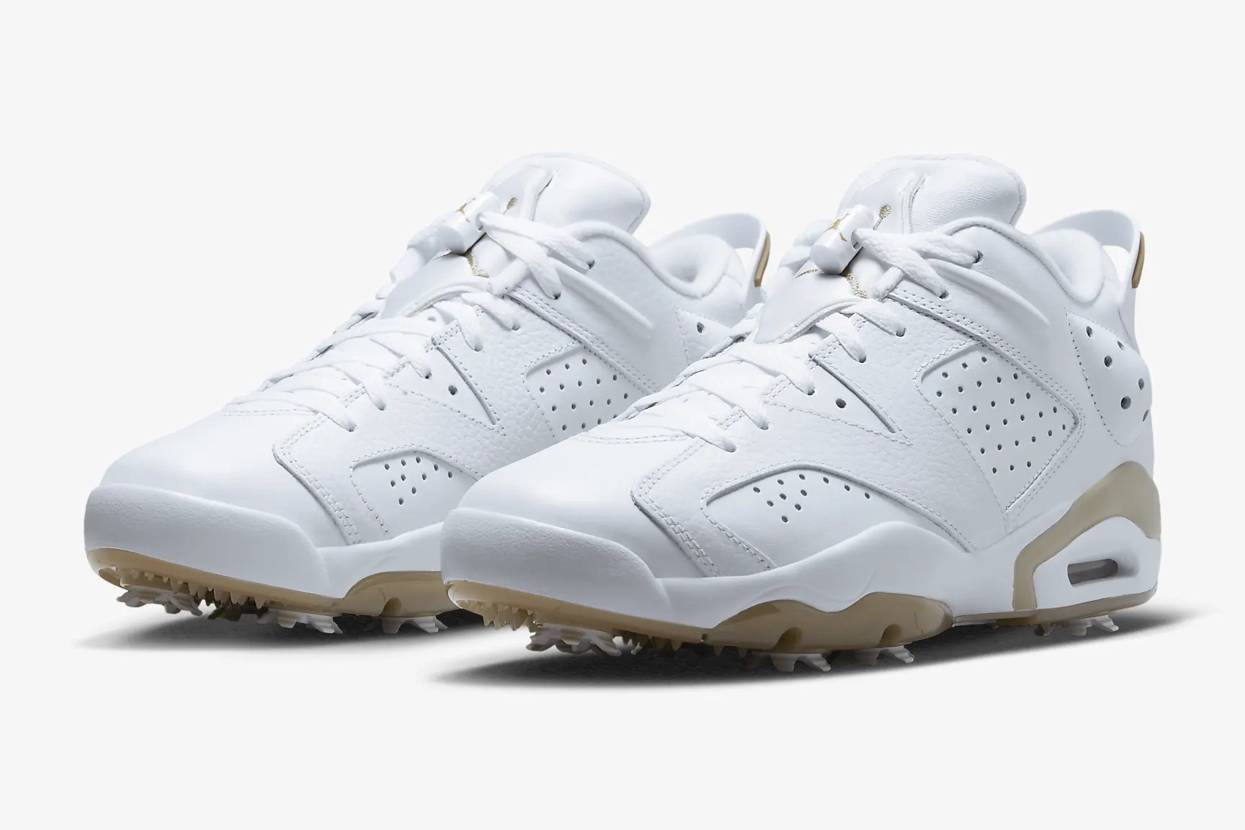 DV1376-100 Nike Air Jordan 6 Low Golf White Khaki