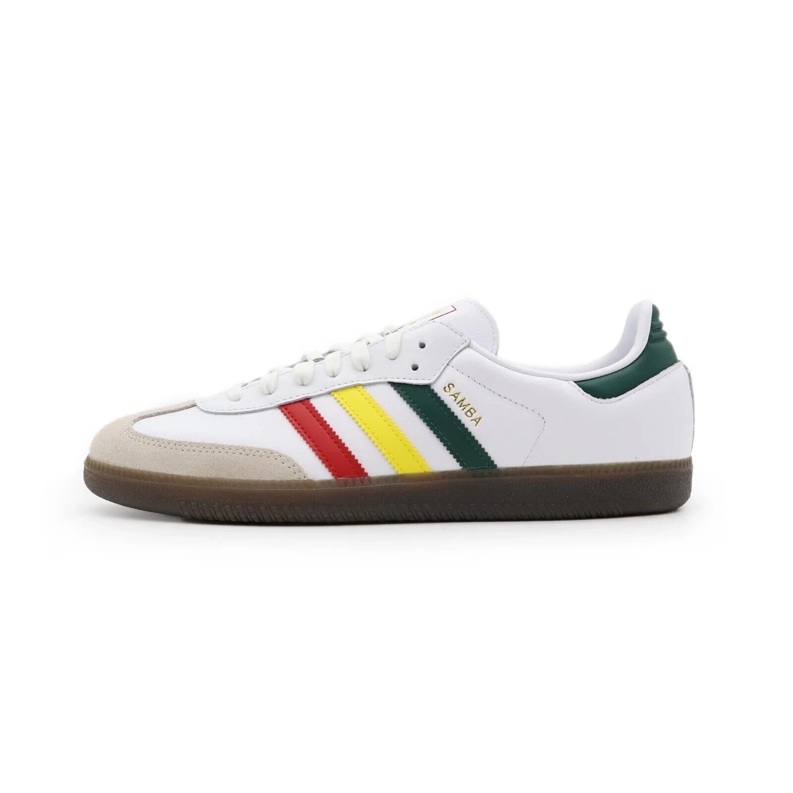 IH3118 adidas Originals Samba OG Rasta Cloud White Yellow Green Red (Men's)