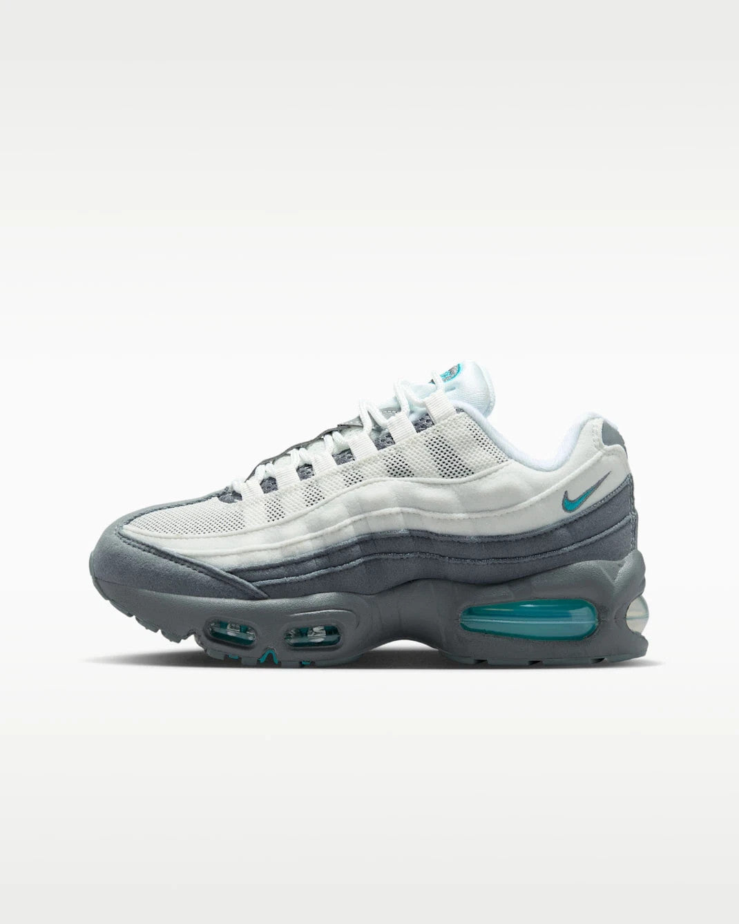 HF7054-103 Nike GS Air Max 95 Big Bubble "Summit White/Smoke Grey"