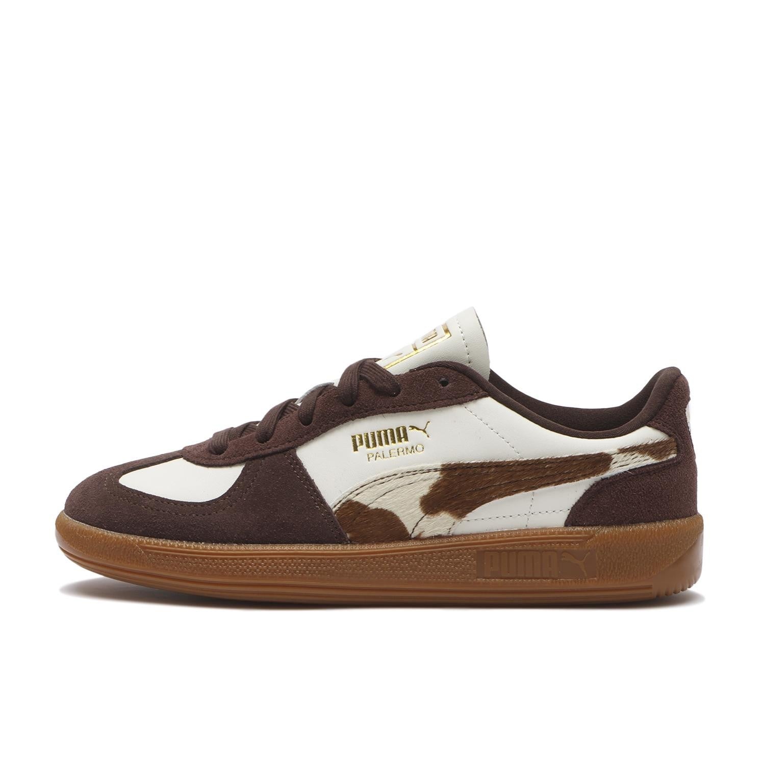 406129-01 Puma Palermo Cow Warm White Chocolate Brown Gum (Women's)