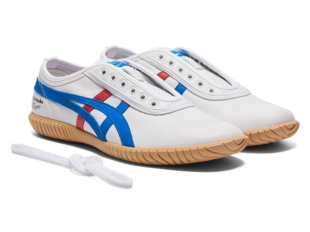 1183C529-100 Onitsuka Tiger Tsunahiki Slip On White Directoire Blue (Men's)