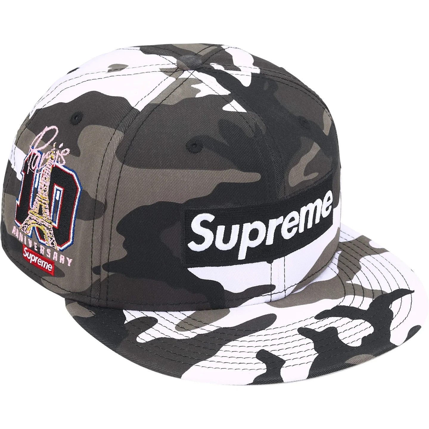 Supreme Shop Box Logo New Era (Paris) Snow Camo