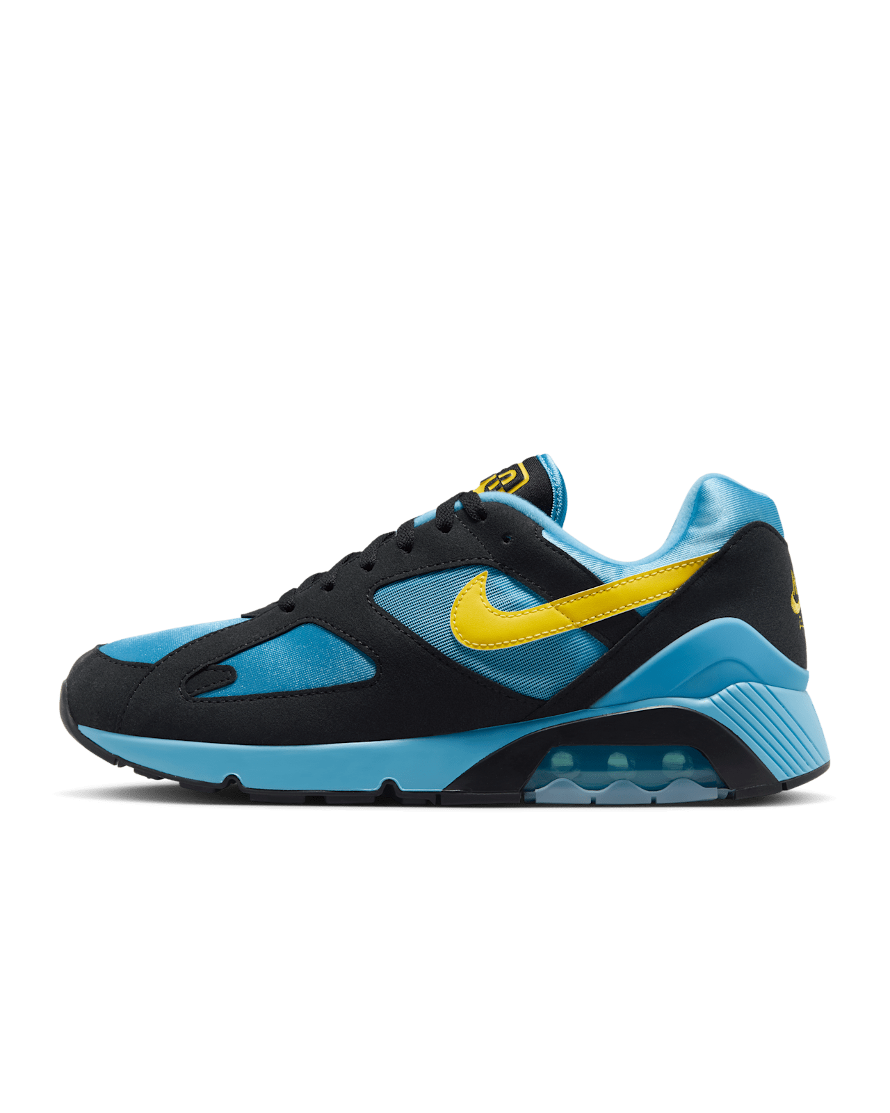 HQ4043-400 Nike Air 180 Black and Baltic Blue (Men's)
