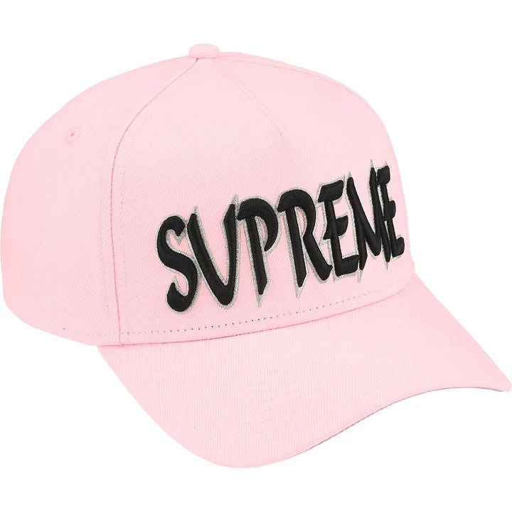 Supreme Sharp Spellout Adjustable New Era Light Pink