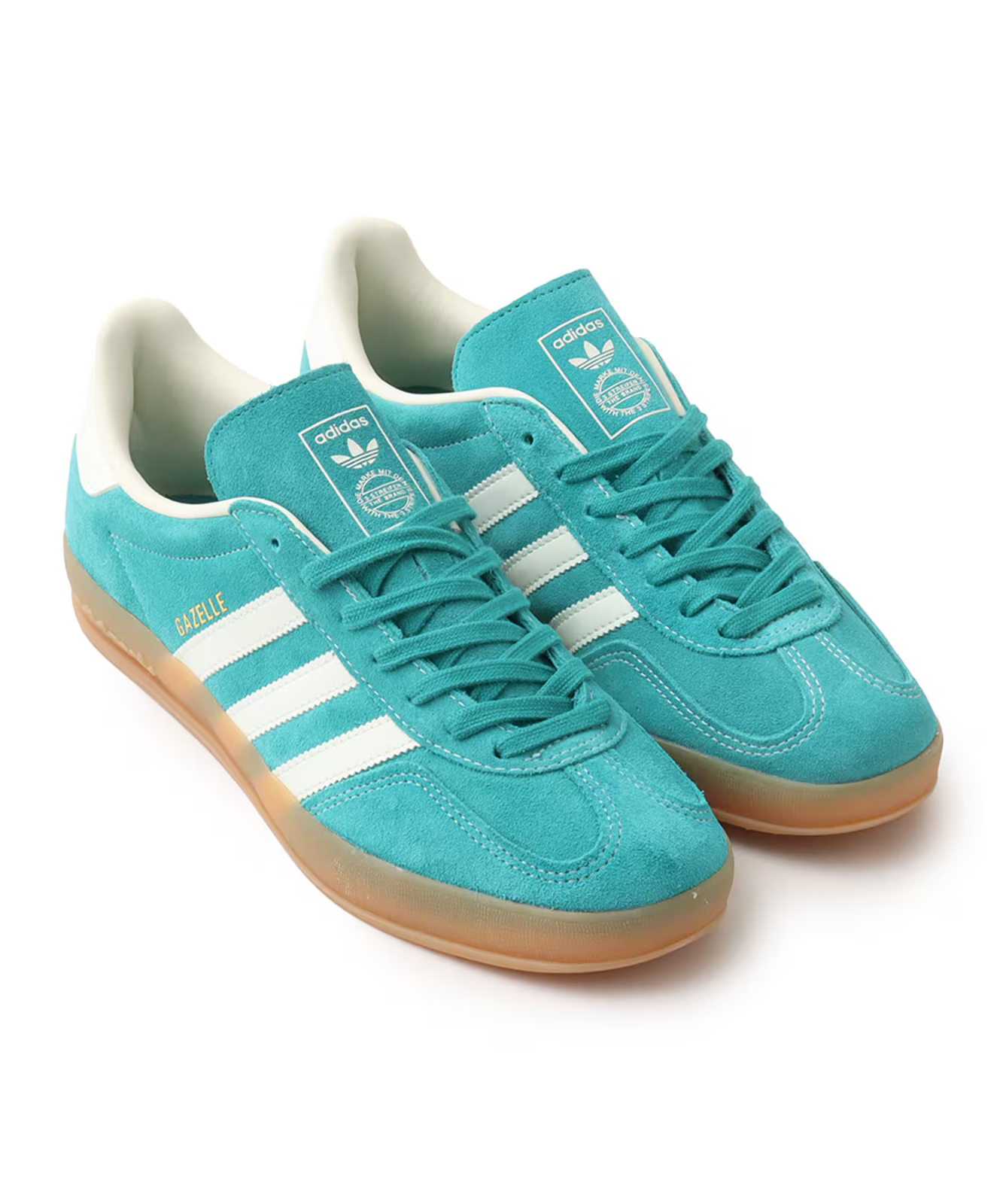 JQ8391 adidas GAZELLE INDOOR PURTEA OWHITE GOLDMT (Men's)