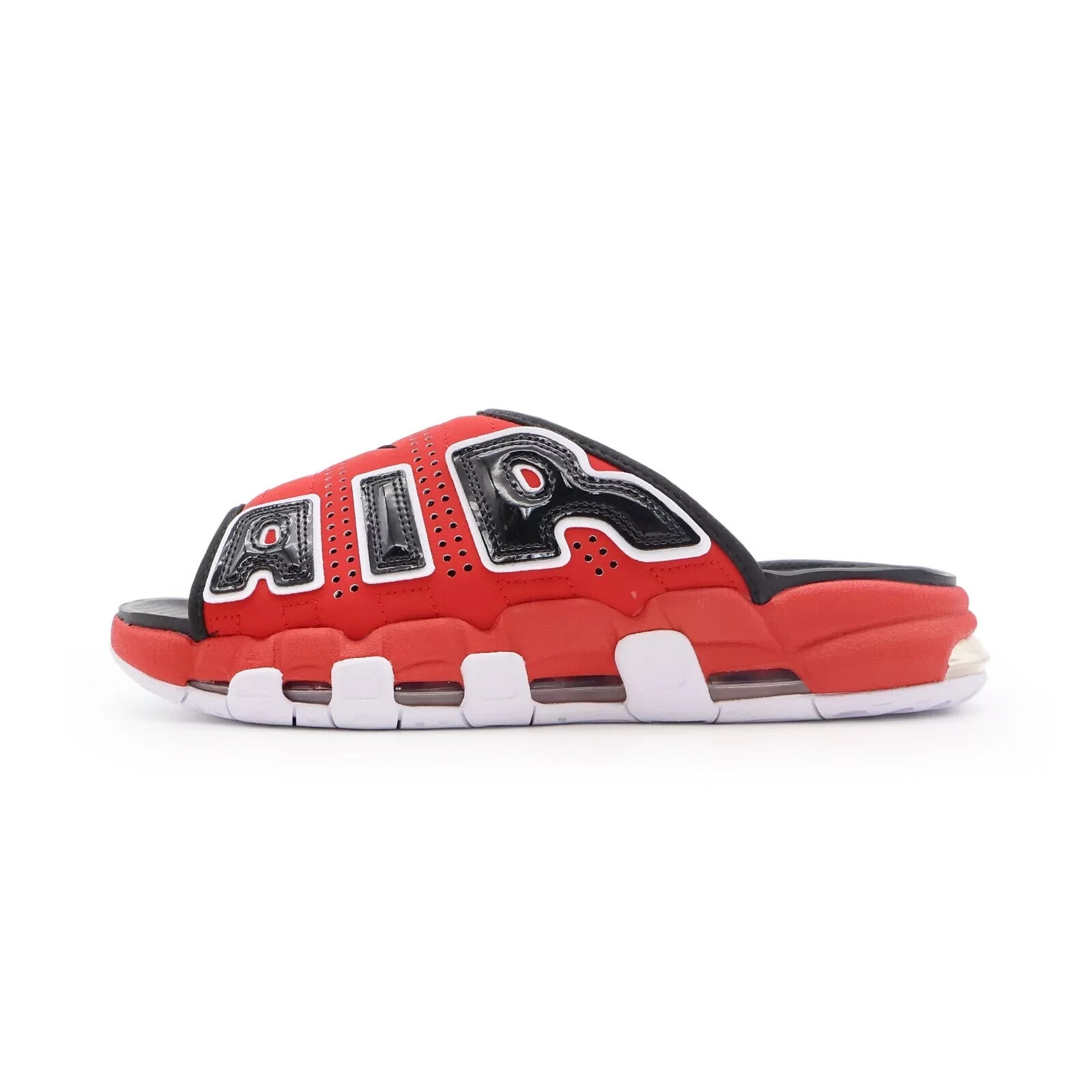 FJ6036-600 Nike Air More Uptempo Slide University Red Black (Men's)