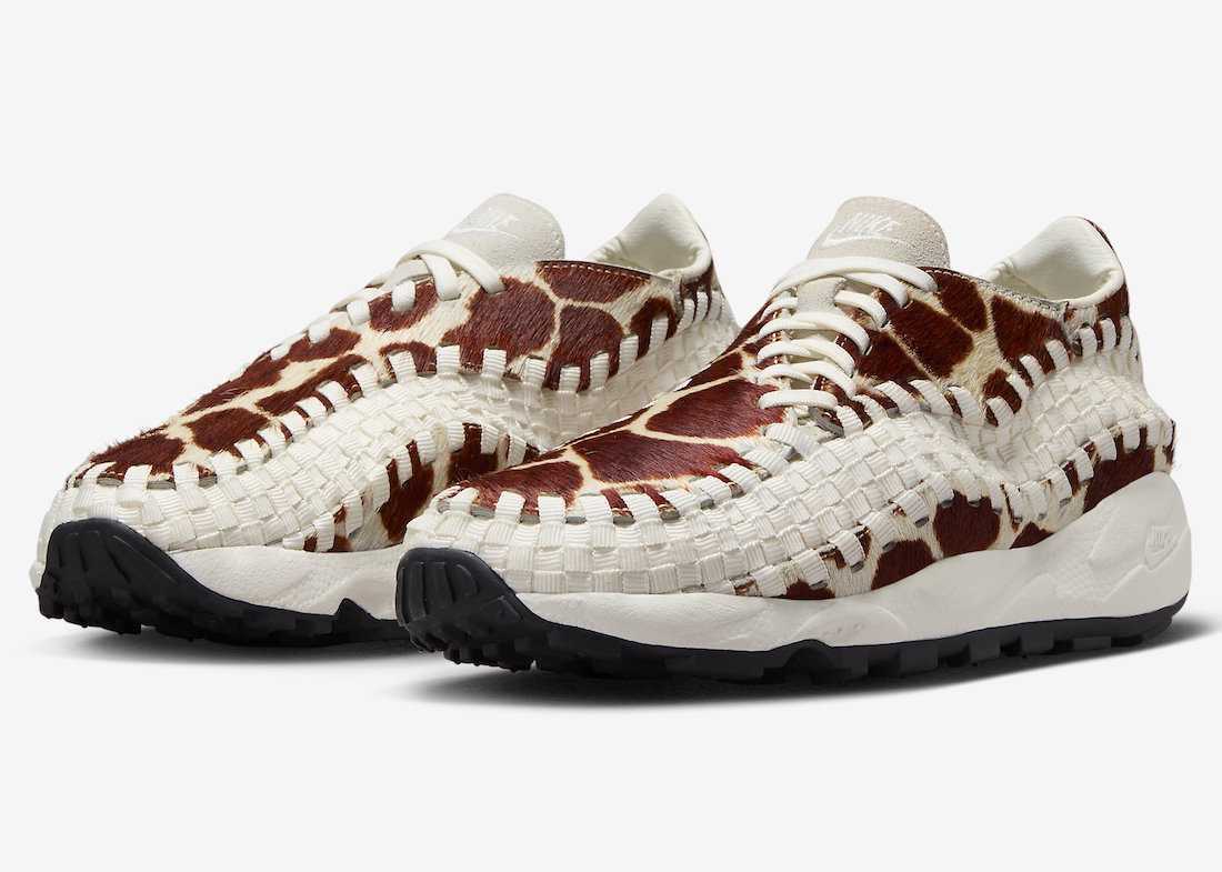 FB1959-100 Nike Air Footscape Woven Natural and Brown (Women's)