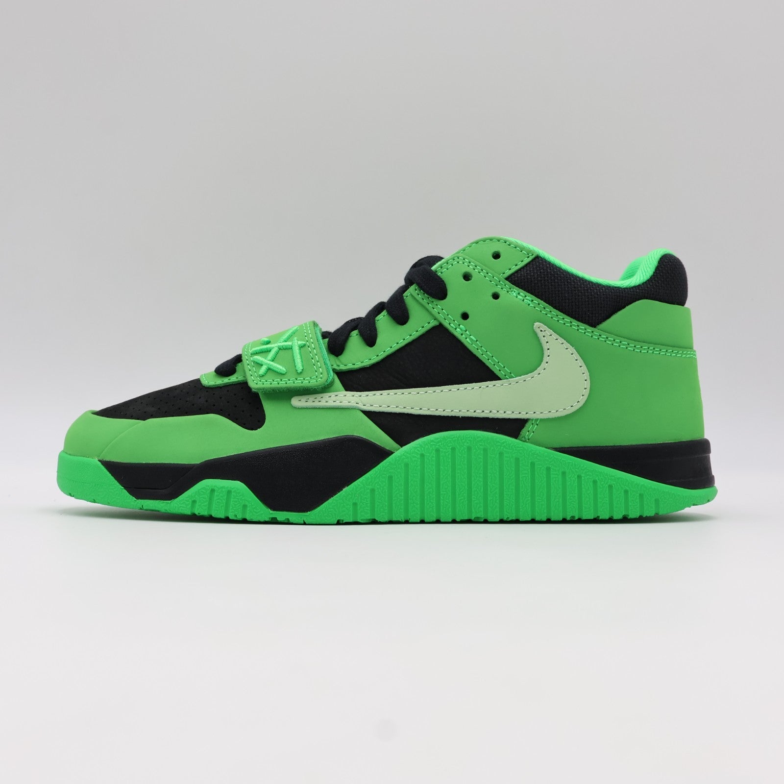 IM9113-300 Travis Scott à Nike Jordan Jumpman Jack CJ1 T-Rexx Green Spark(Men's)
