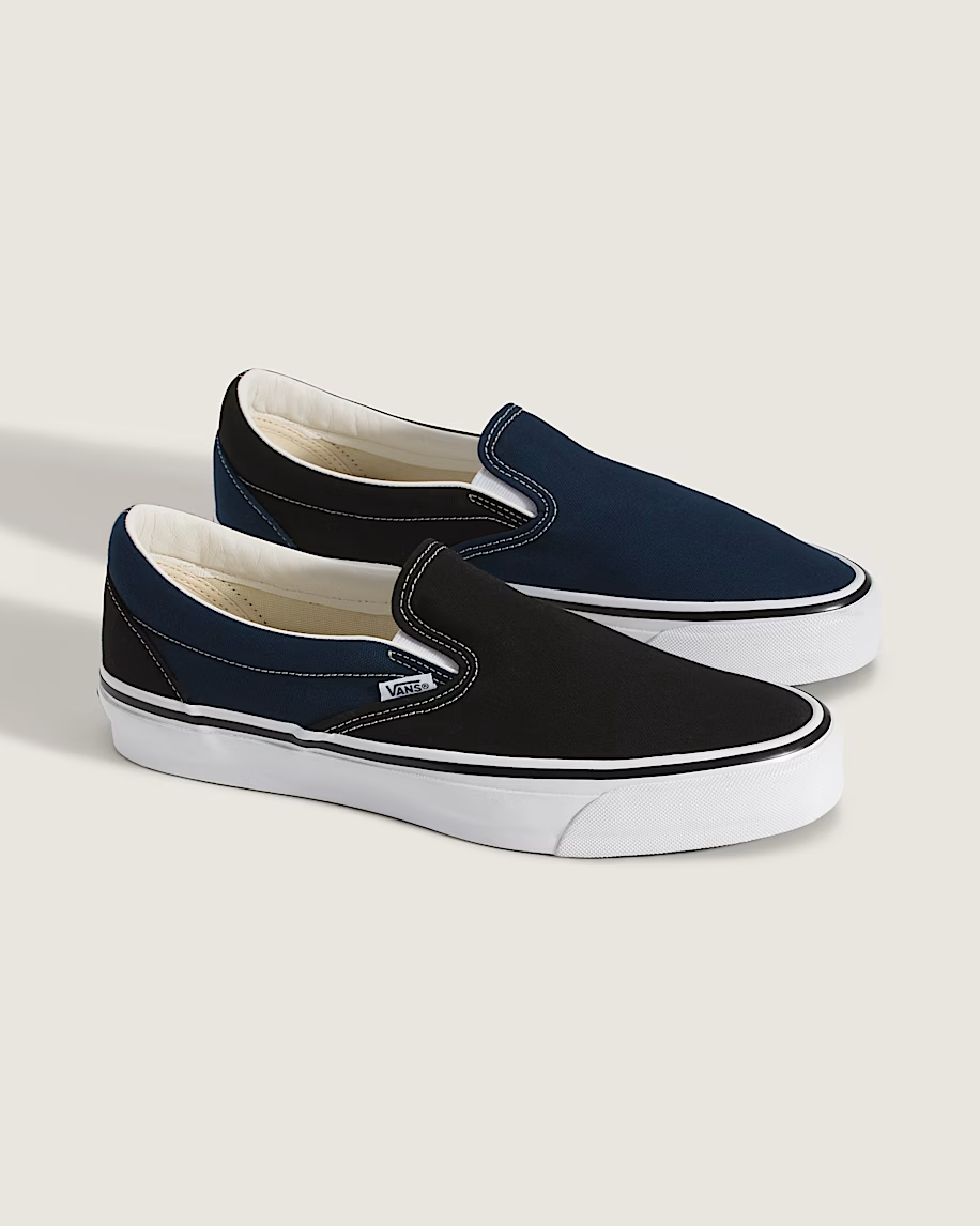 VN000EBPY61 Engineered Garments OTW by Vans Classic Slip-On 98 Black Blue(Men's)