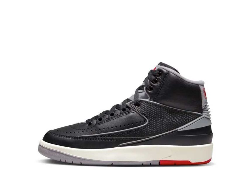 DQ8562-001 Nike GS Air Jordan 2 Retro Black Cement