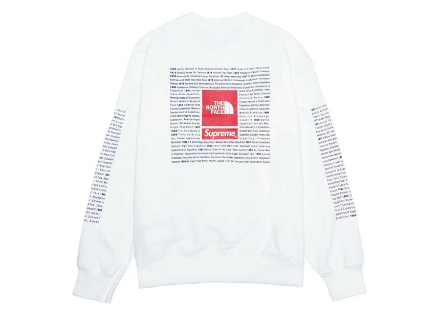 Supreme The North Face Crewneck White