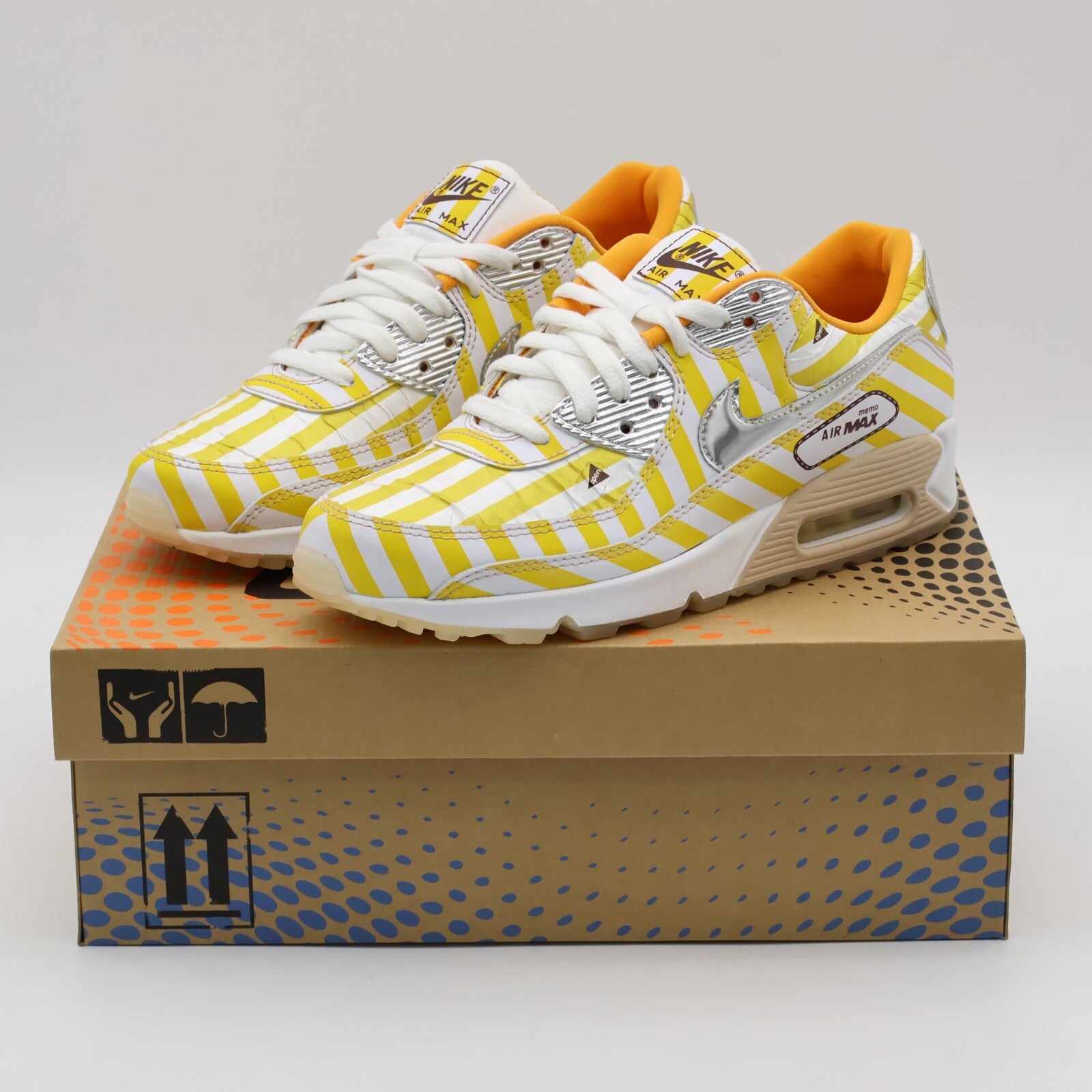DD5481-735 Nike Air Max 90 Fried Chicken Speed Yellow Shimmer White (Men's)