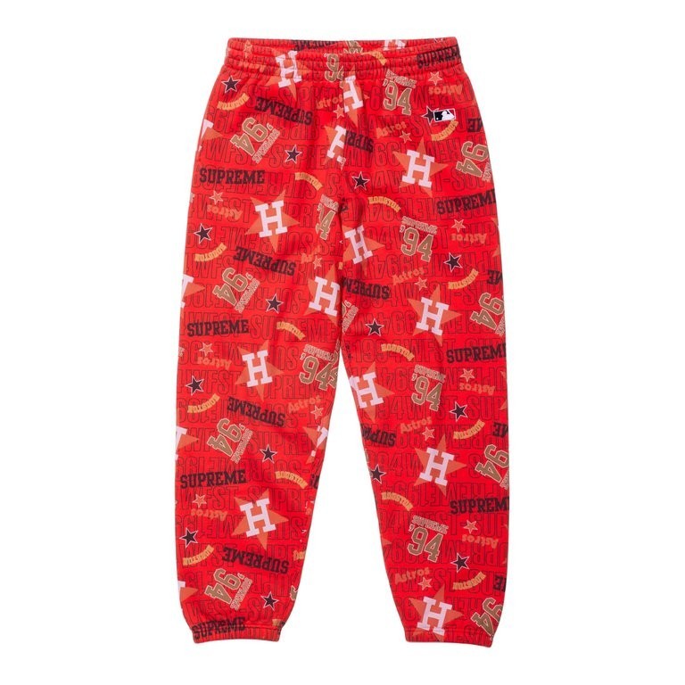 Supreme x Mitchell & Ness Teams Sweatpant Red