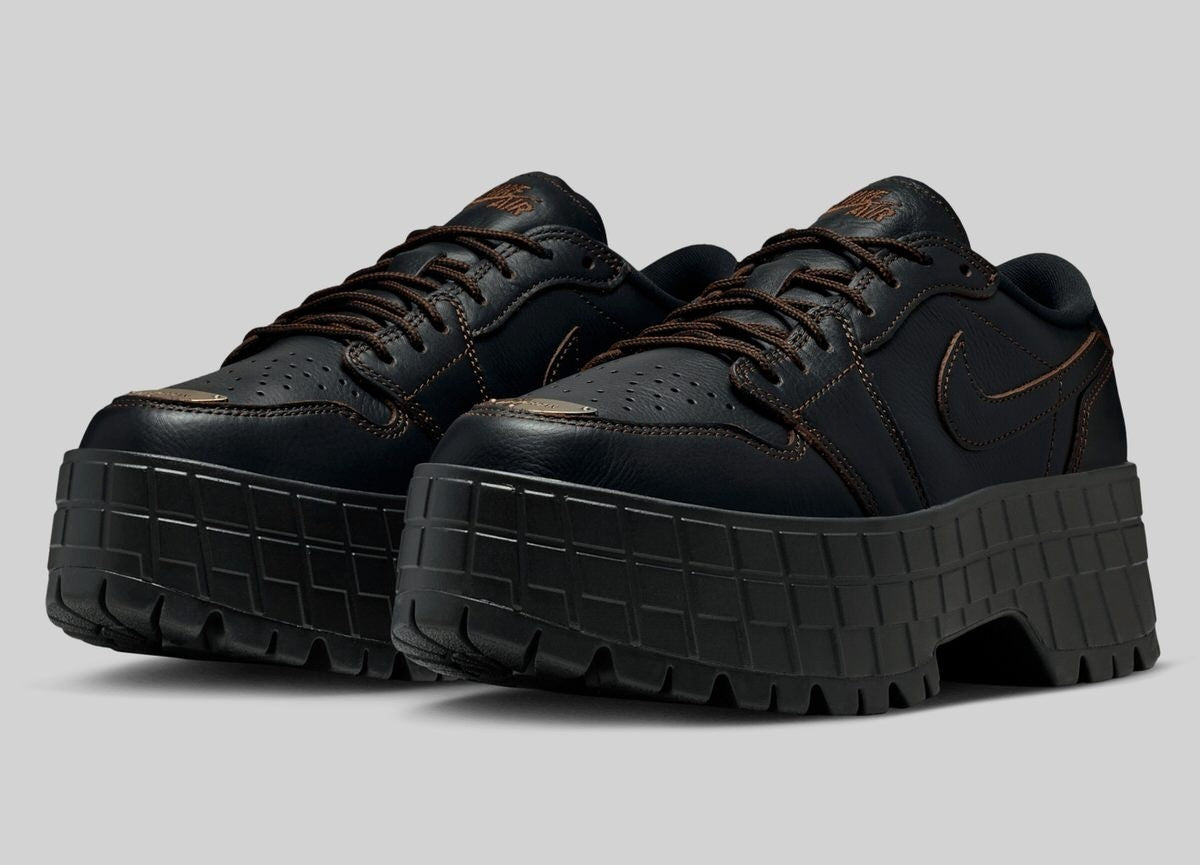HF3184-002 Nike Air Jordan 1 Brooklyn Low Black Cacao Wow (Women's)