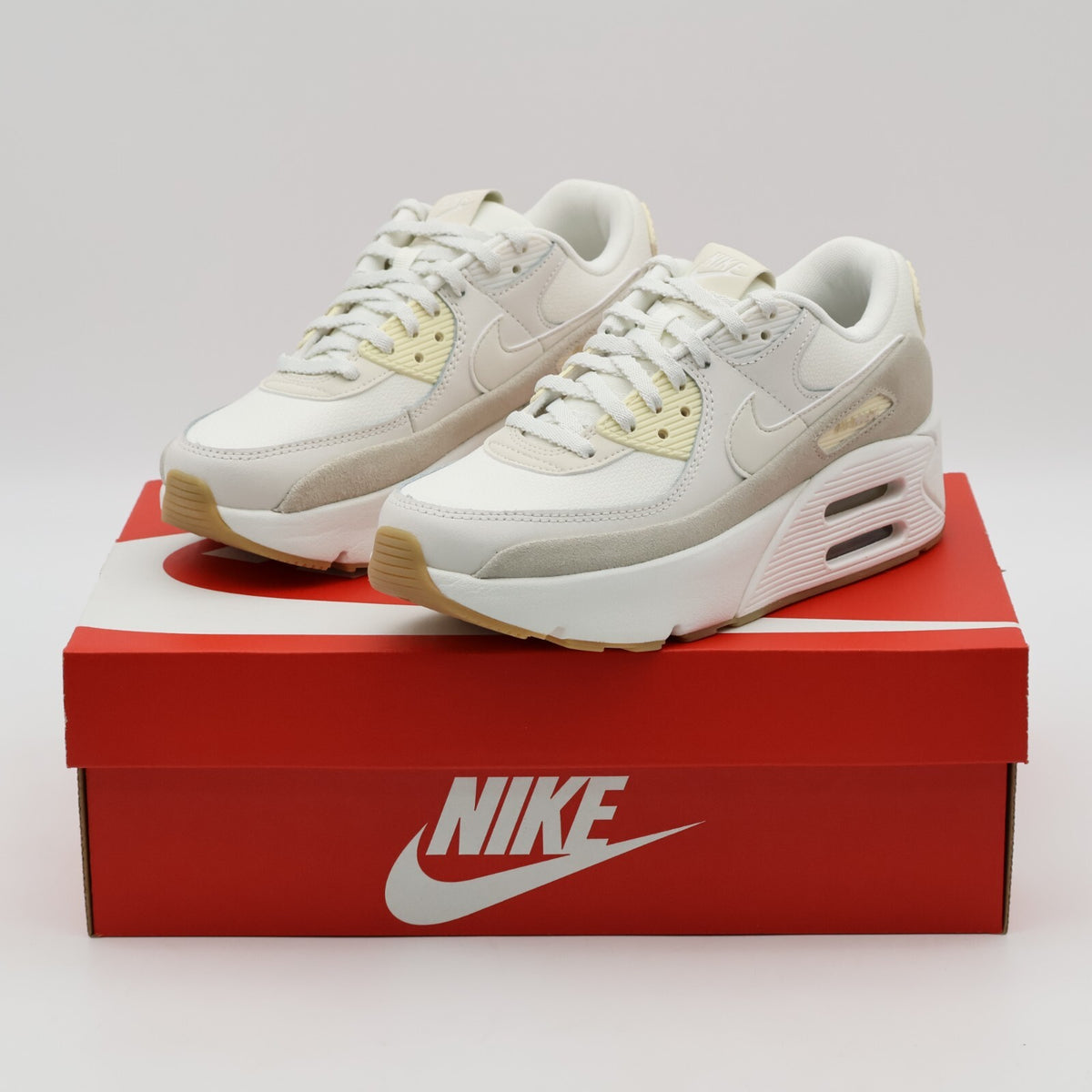 FD4328-100 Nike Air Max 90 LV8 Sail Phantom Light Ore Wood Brown (Women's)