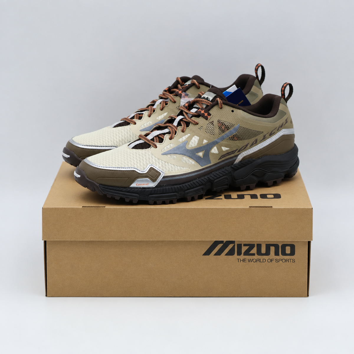 D1GD262101 Covernat Mizuno Wave Daichi LS Khaki/Black (Men's)