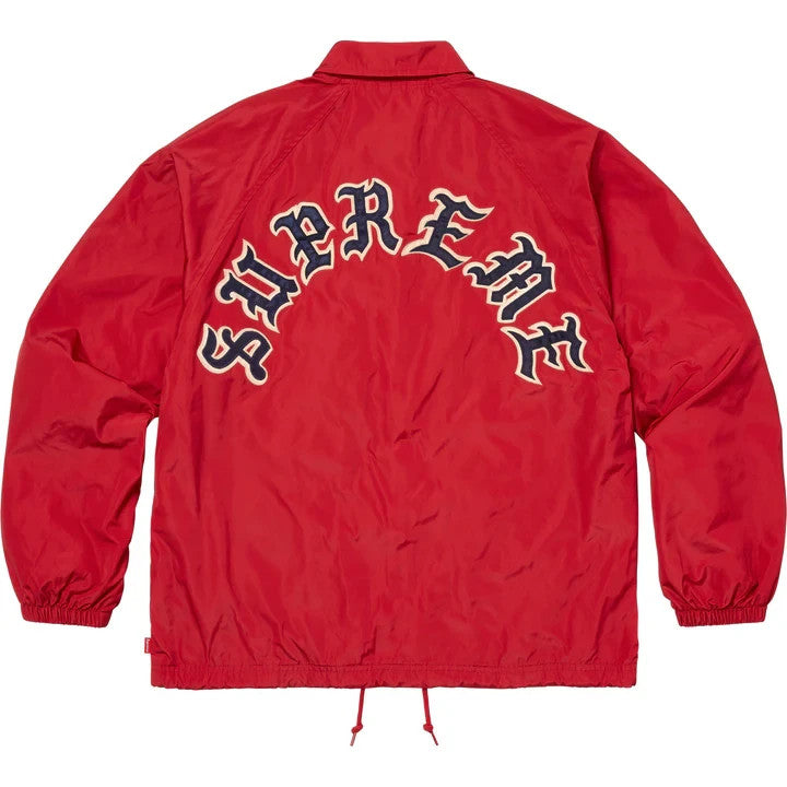 Supreme Old English Arc Coaches Jacket Red