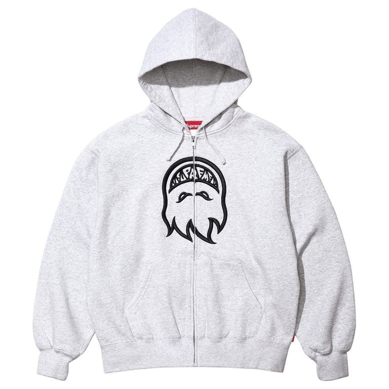 Supreme x Spitfire Zip Up Hooded Sweatshirt Ash Grey
