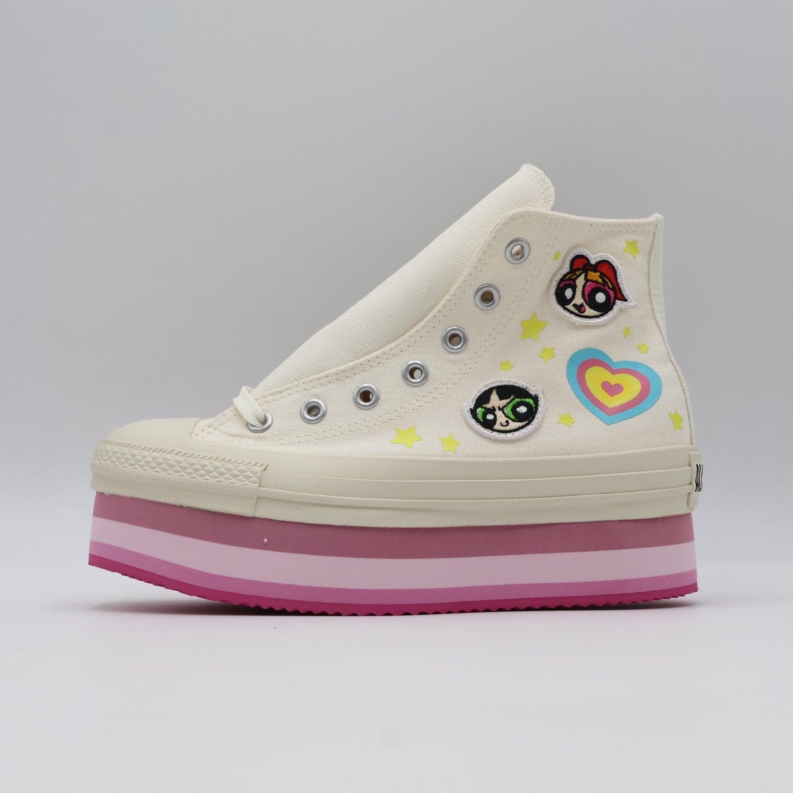 31312820 The Powerpuff Girls Converse All Star Chunkyline Hi White (Women's)