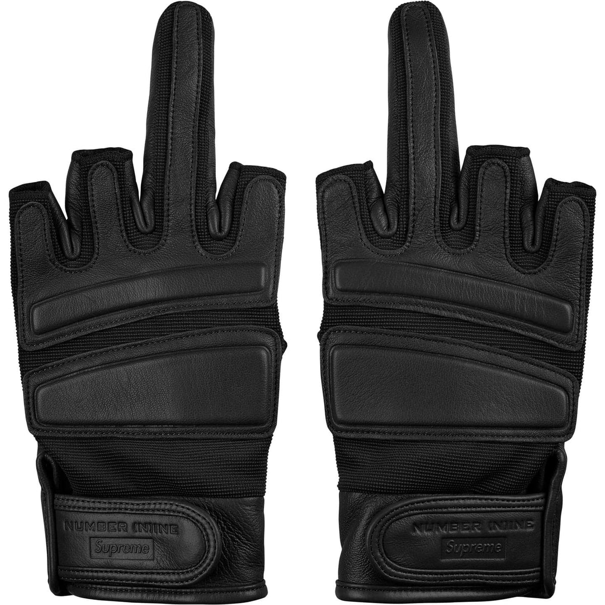Supreme Number (N)ine Leather Gloves Black