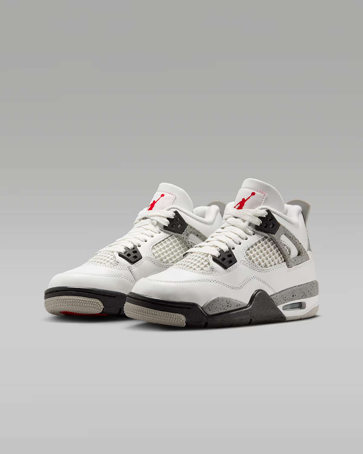 IB4171-100 Nike GS Air Jordan 4 Retro White Cement