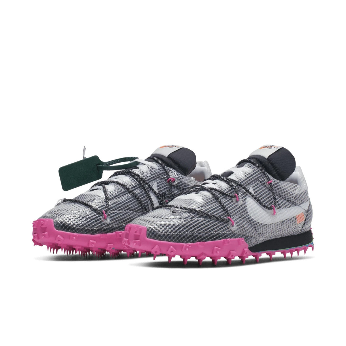 CD8180-001 Off-WhiteÃNike Waffle Racer Vivid Black (Women's)