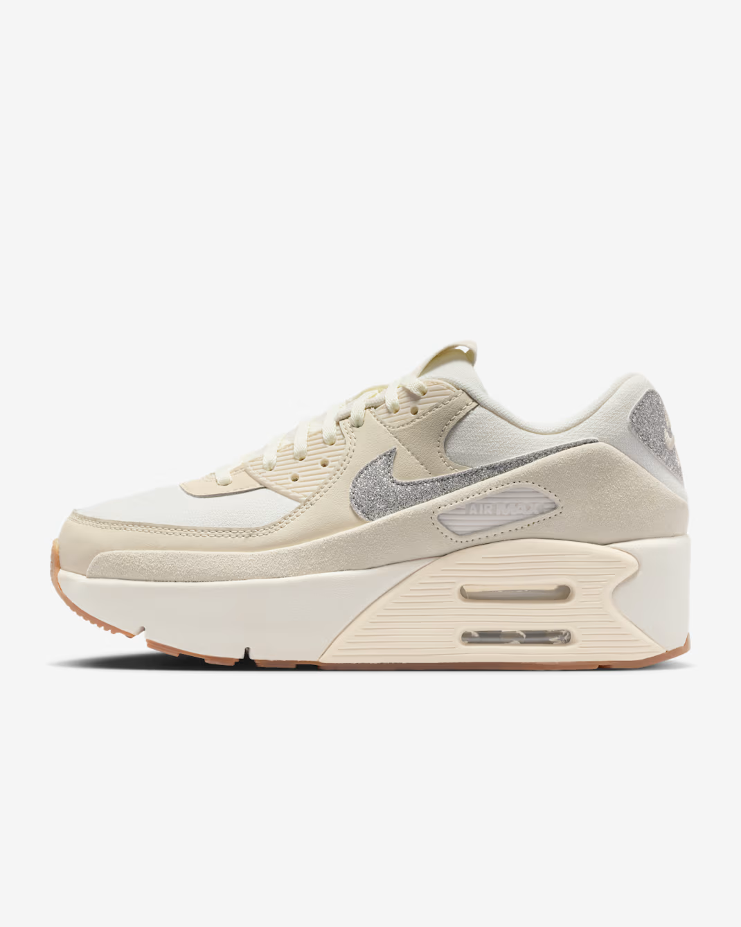 IR0799-133 Nike Air Max 90 LV8 SE Sail Light Cream Gum Light Brown (Women's)