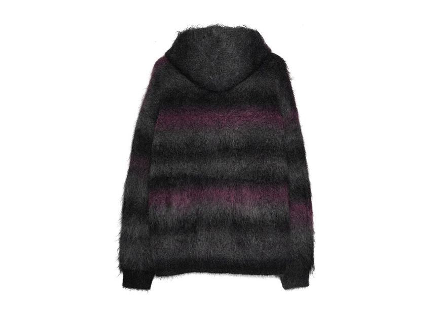 Supreme HYSTERIC GLAMOUR Mohair Zip Up Hooded Sweater Purple