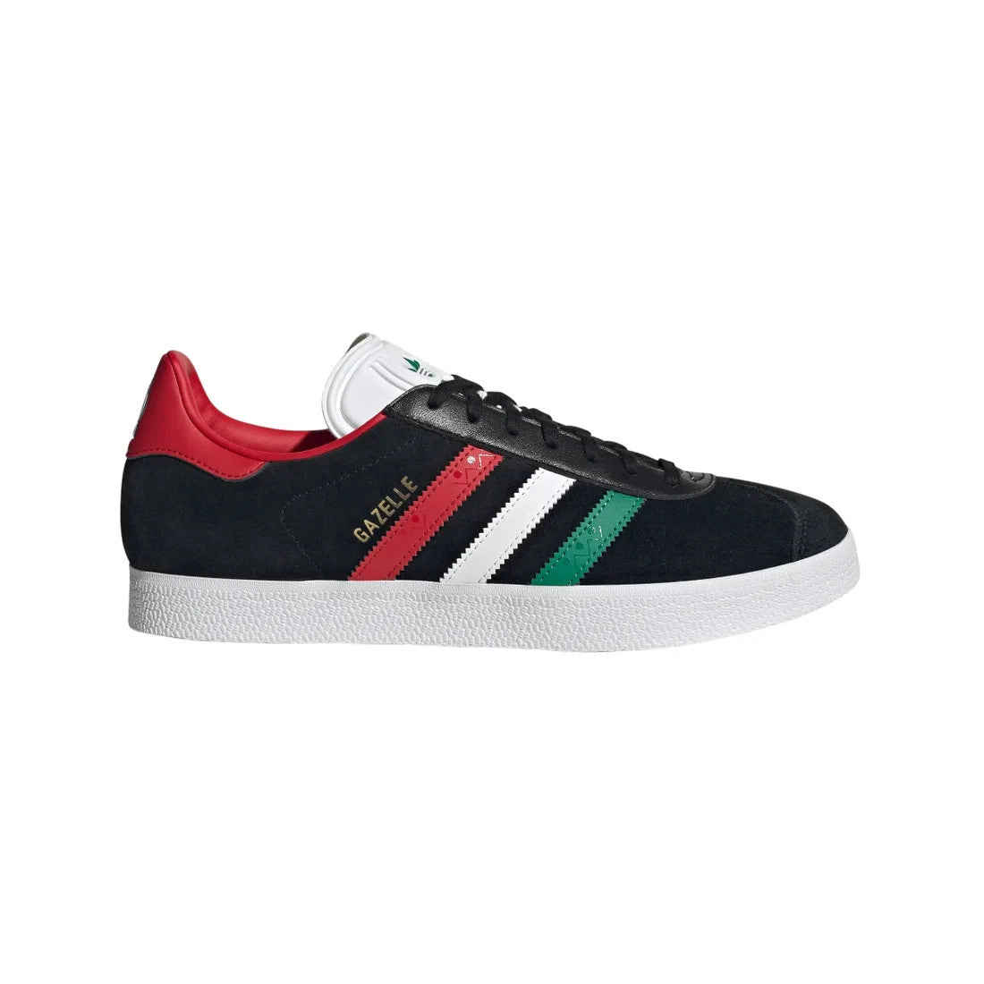 HQ9441 adidas Gazelle Core Black Cloud White Better Scarlet (Men's)