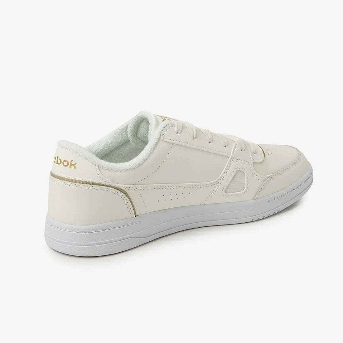 100271610 Reebok Court LXS Chalk/Gold (Men's)