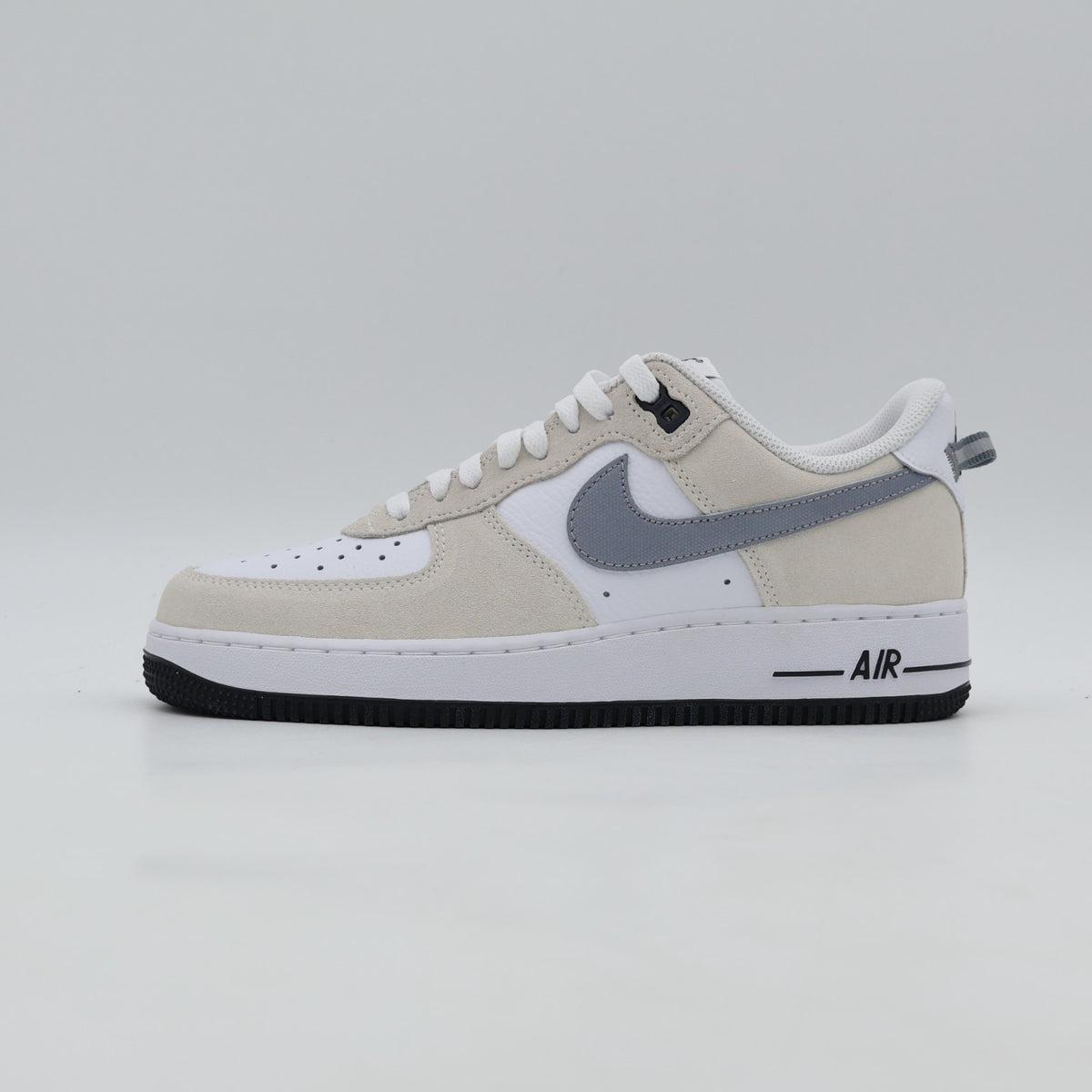 IR2007-100 Nike Air Force 1 Low 1 07 LV8 White Metallic Cool Gray (Men's)