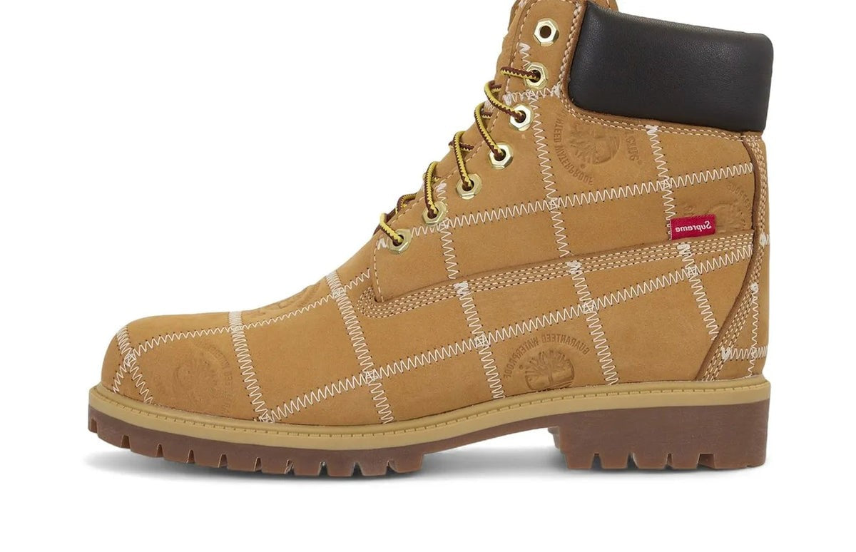TB0A5TBZ754 Supreme Timberland Patchwork 6 Inch Premium Boot Wheat (Men's)