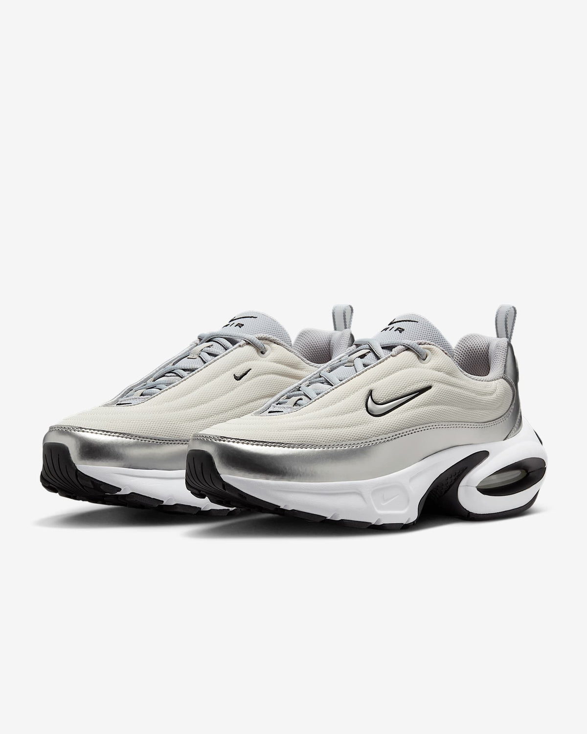 HM0256-001 Nike Air Max Portal SE Metallic Silver Phantom White Black (Women's)